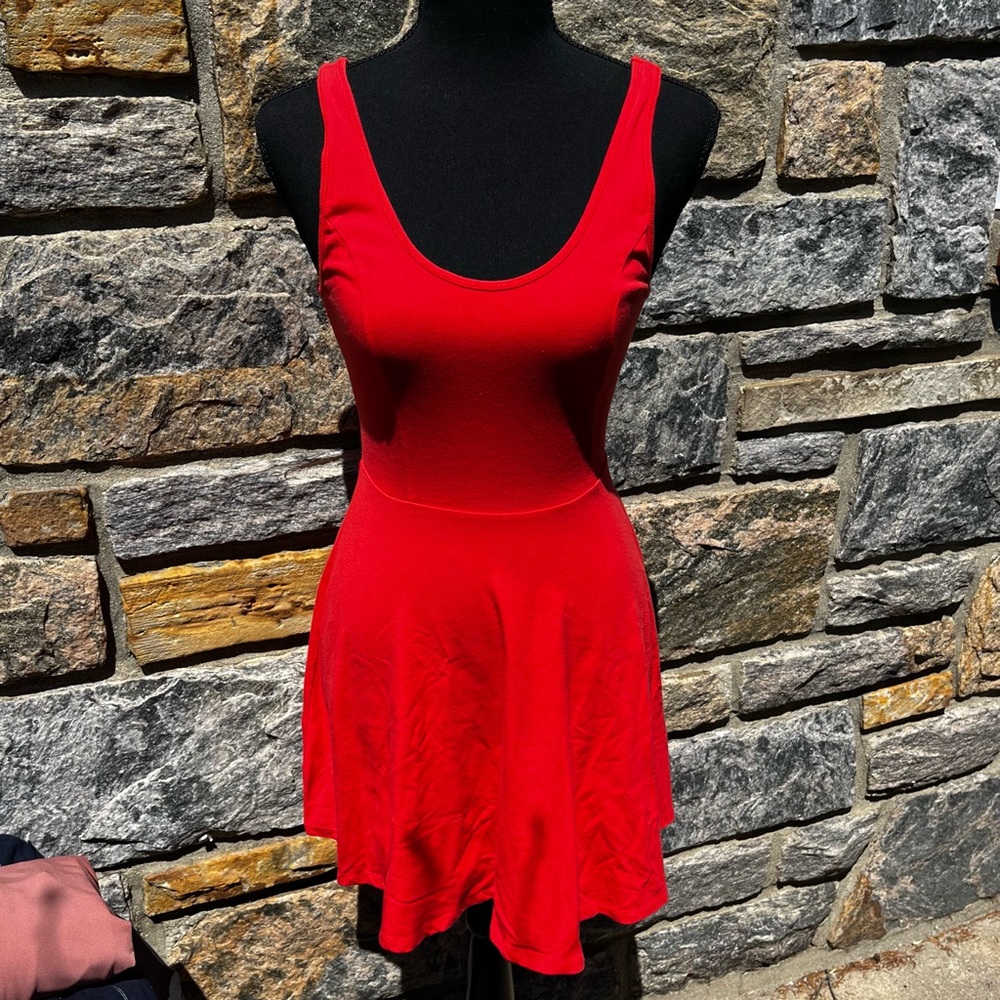 Orange-red dress